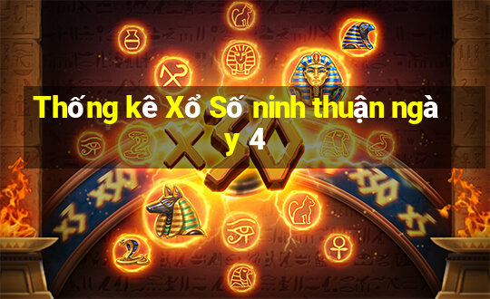 Thống kê Xổ Số ninh thuận ngày 4