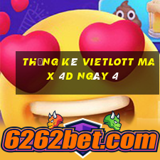 Thống kê vietlott Max 4D ngày 4