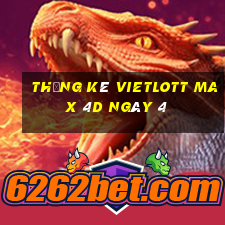 Thống kê vietlott Max 4D ngày 4