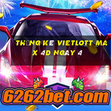 Thống kê vietlott Max 4D ngày 4