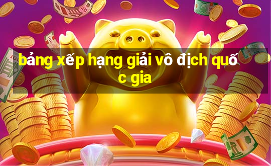 bảng xếp hạng giải vô địch quốc gia