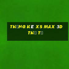 Thống kê XS Max 3D thứ tư