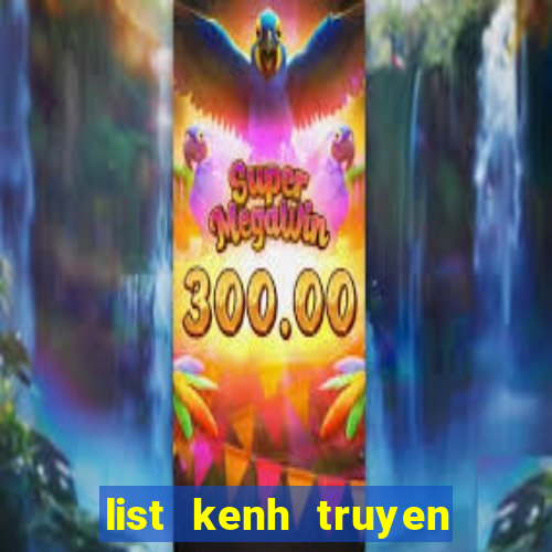 list kenh truyen hinh fpt