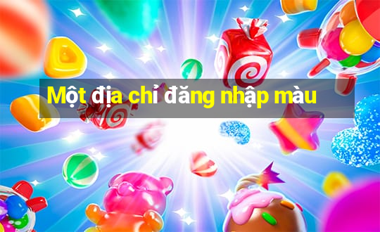 Một địa chỉ đăng nhập màu