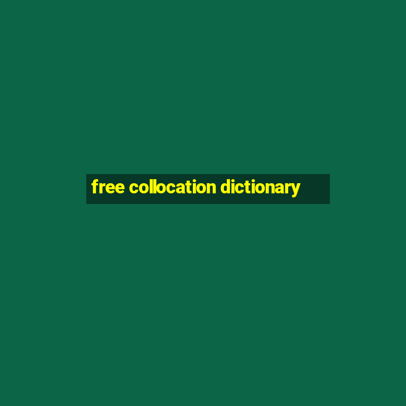 free collocation dictionary