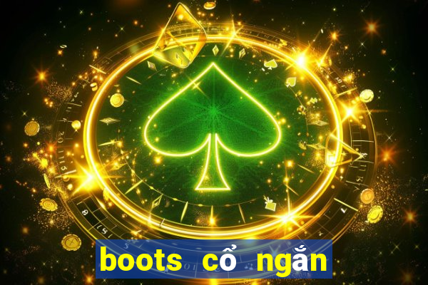 boots cổ ngắn đế bệt