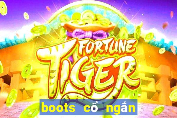 boots cổ ngắn đế bệt