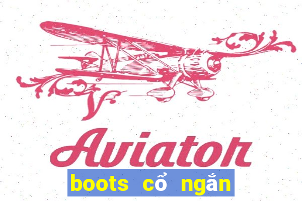 boots cổ ngắn đế bệt