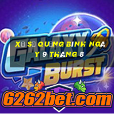 xổ số quảng bình ngày 9 tháng 8