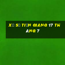 xổ số tiền giang 17 tháng 7