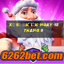 xổ số đắk lắk ngày 18 tháng 9