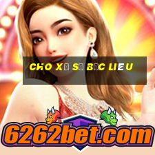 cho xổ số bạc liêu