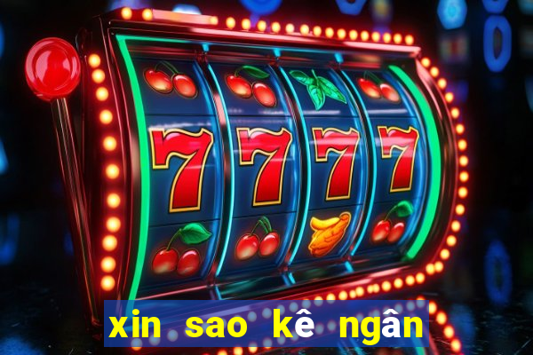 xin sao kê ngân hàng vietcombank