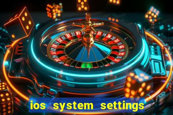 ios system settings game center