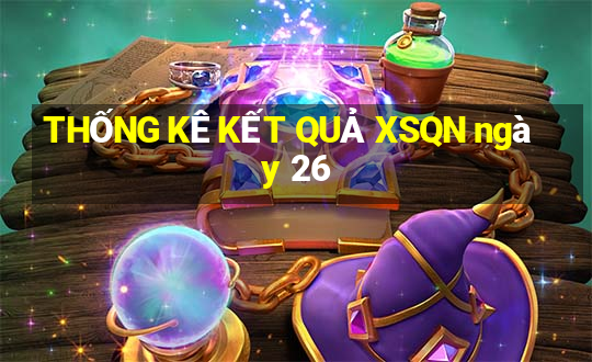 THỐNG KÊ KẾT QUẢ XSQN ngày 26