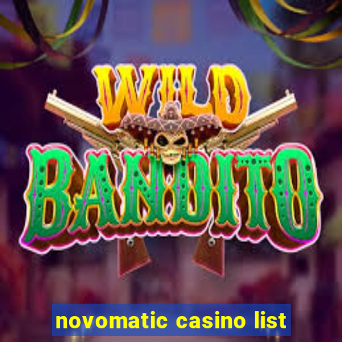 novomatic casino list