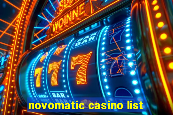 novomatic casino list