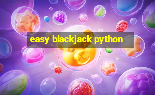 easy blackjack python