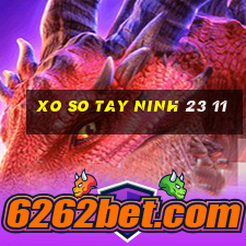 xo so tay ninh 23 11