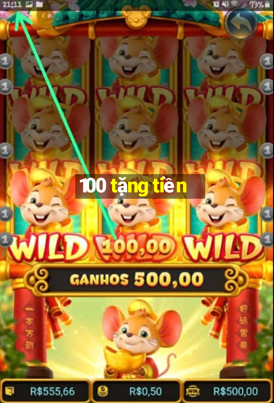 100 tặng tiền