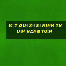 kết quả xổ số ninh thuận hàng tuần