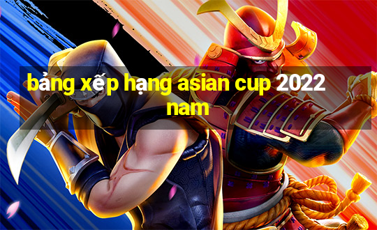 bảng xếp hạng asian cup 2022 nam