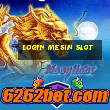 login mesin slot