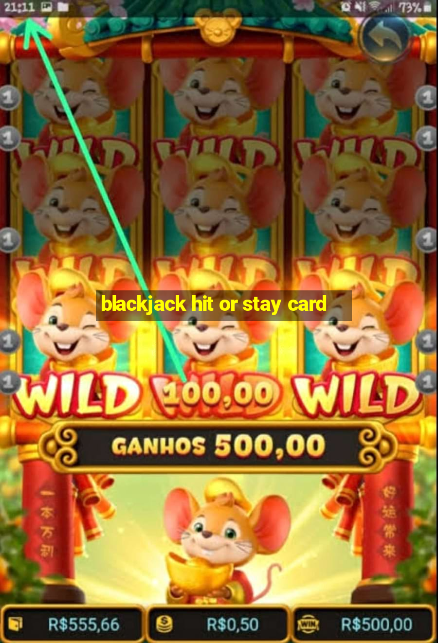 blackjack hit or stay card