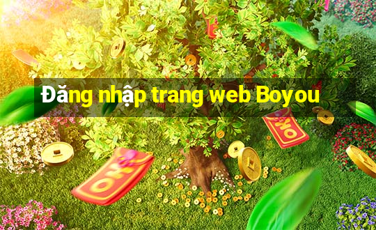 Đăng nhập trang web Boyou