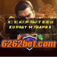 xổ số kiến thiết bạc liêu ngày 14 tháng 6