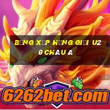 bảng xếp hạng giải u20 châu á