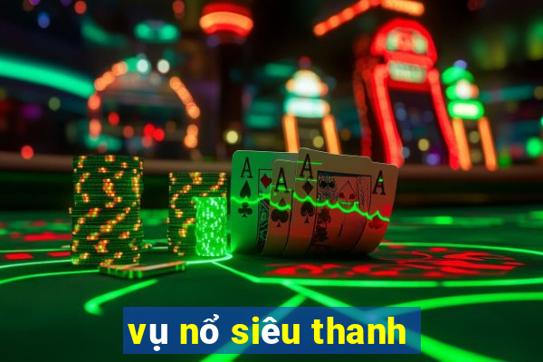 vụ nổ siêu thanh