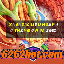 xổ số bạc liêu ngày 14 tháng 6 năm 2002