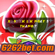 xổ số đắk lắk ngày 5 tháng 7