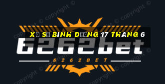 xổ số bình dương 17 tháng 6