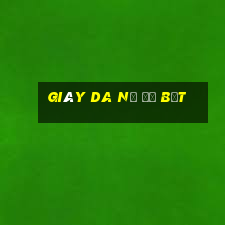 giày da nữ đế bệt