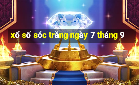 xổ số sóc trăng ngày 7 tháng 9