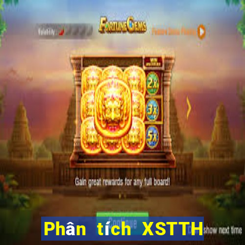 Phân tích XSTTH ngày 31