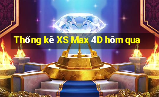 Thống kê XS Max 4D hôm qua