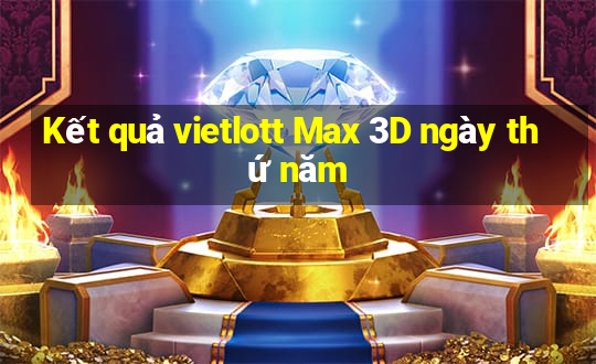 Kết quả vietlott Max 3D ngày thứ năm