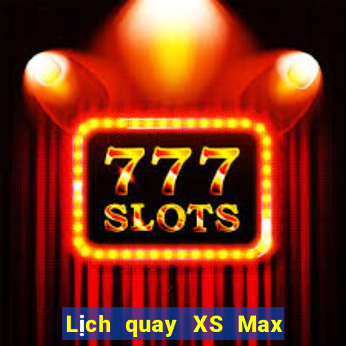 Lịch quay XS Max 3D thứ Ba