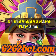 xổ số an giang hàng tuần 3 đài