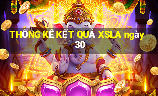 THỐNG KÊ KẾT QUẢ XSLA ngày 30