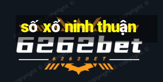 số xổ ninh thuận