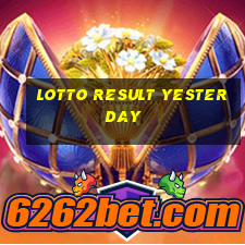 lotto result yesterday