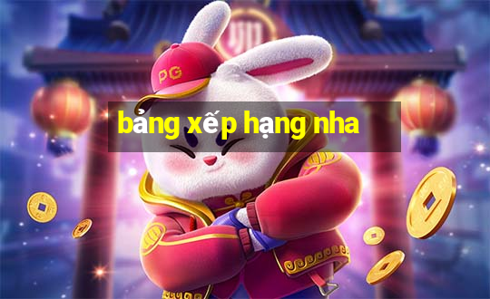 bảng xếp hạng nha