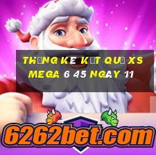 THỐNG KÊ KẾT QUẢ XS Mega 6 45 ngày 11