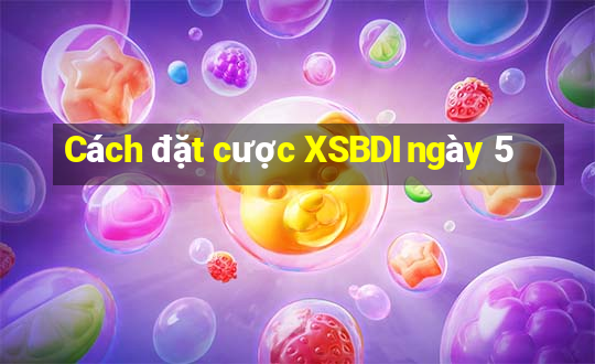 Cách đặt cược XSBDI ngày 5