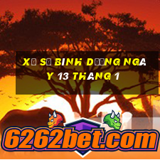 xổ số bình dương ngày 13 tháng 1