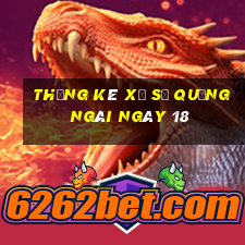 Thống kê Xổ Số quảng ngãi ngày 18